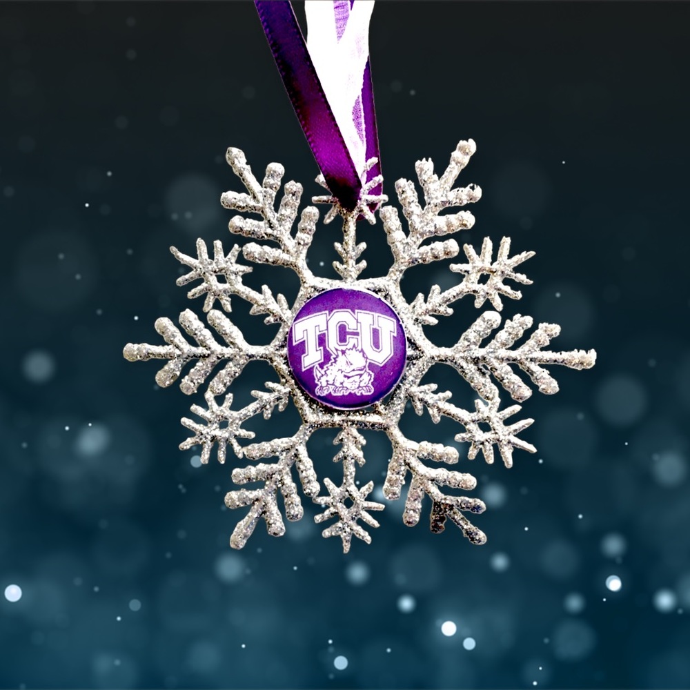 TCU HORNED FROGS Handmade Snowflake *NEW*